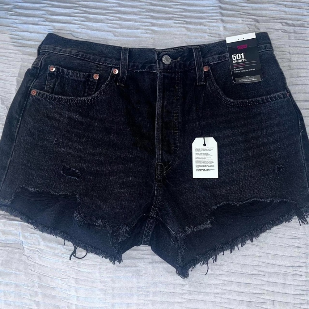 Levi's Women's Dark Denim Jean Shorts